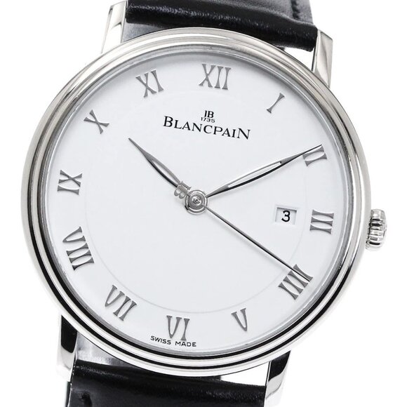Blancpain Villeret Ultra Slim 6651-1127-55B Date Automatic Men's Watch - Picture 1 of 6